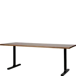 T-Gestell Tisch in Nussbaum & Schwarz - Bastion