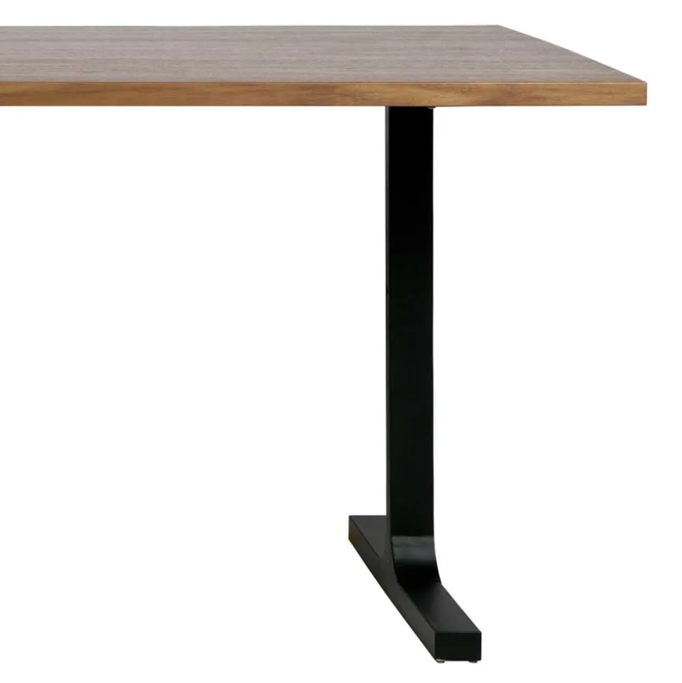 T-Gestell Tisch in Nussbaum & Schwarz - Bastion