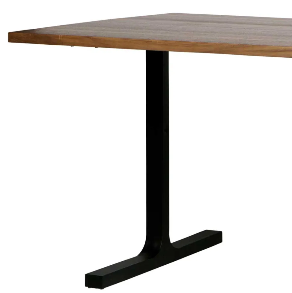 T-Gestell Tisch in Nussbaum & Schwarz - Bastion