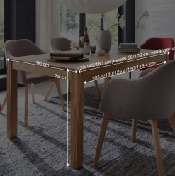 Tisch aus geölter Eiche Massivholz Grosma diverse Breiten