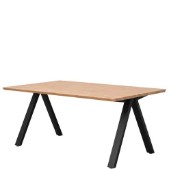 Tisch in Eiche und Schwarz - Fadrina