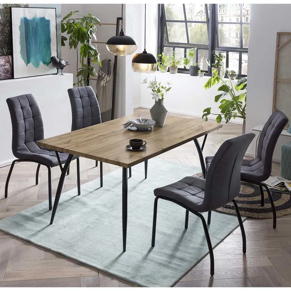 Tisch Kombination fürs Esszimmer - Louisonna (fünfteilig)