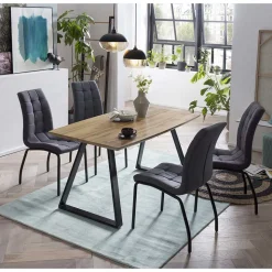 Tisch mit Stühlen für vier Personen - Izmael (fünfteilig)