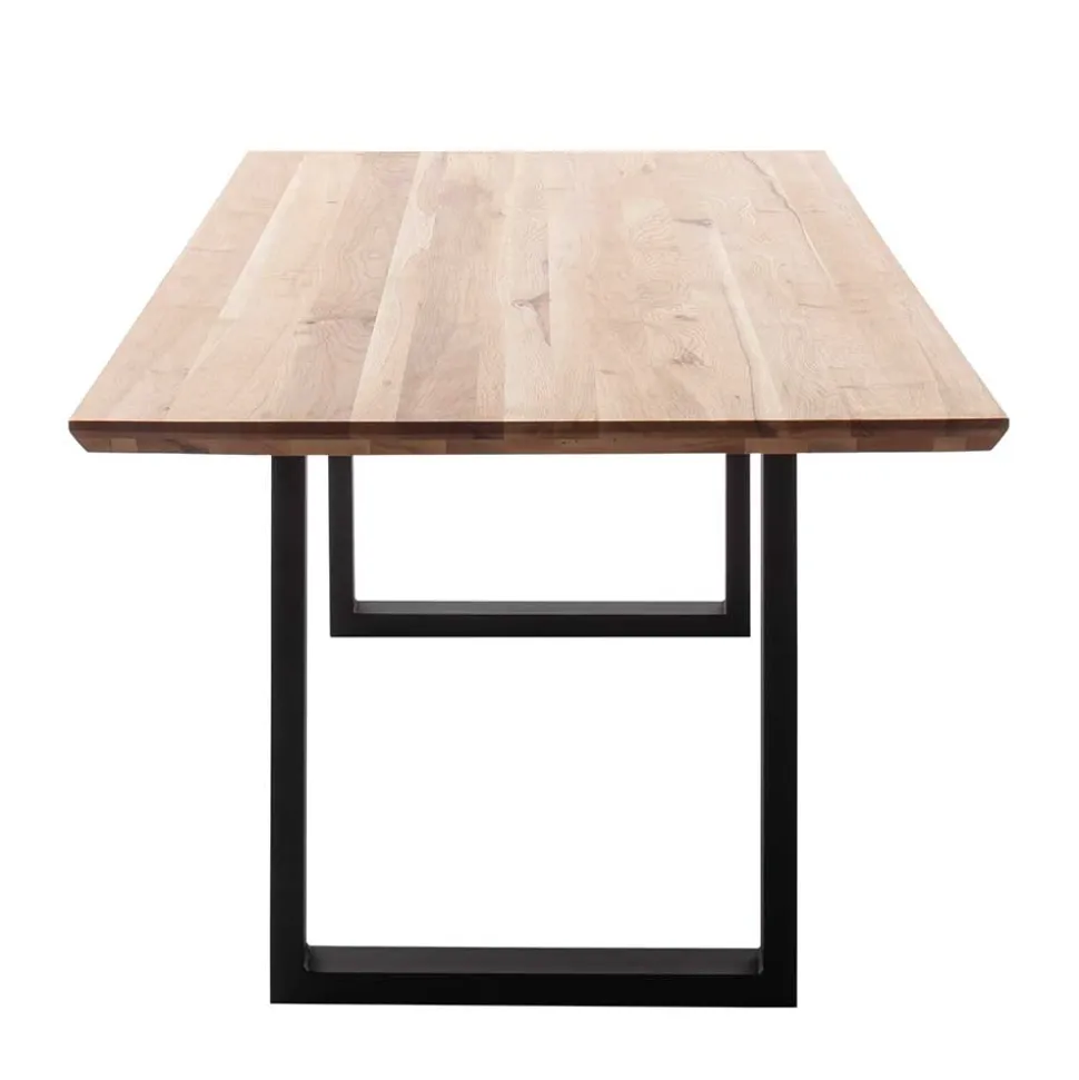 Tisch mit U-Gestell und Zerreiche Platte - Laviette