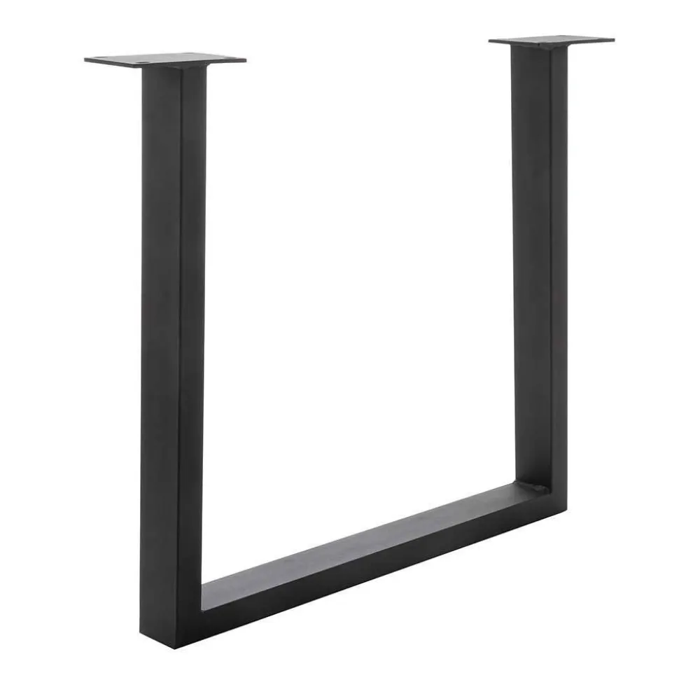 Tisch mit U-Gestell und Zerreiche Platte - Laviette