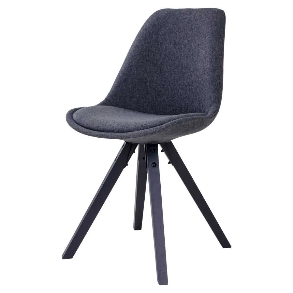 Tisch mit X-Füßen & Stühle - Morescan (fünfteilig)