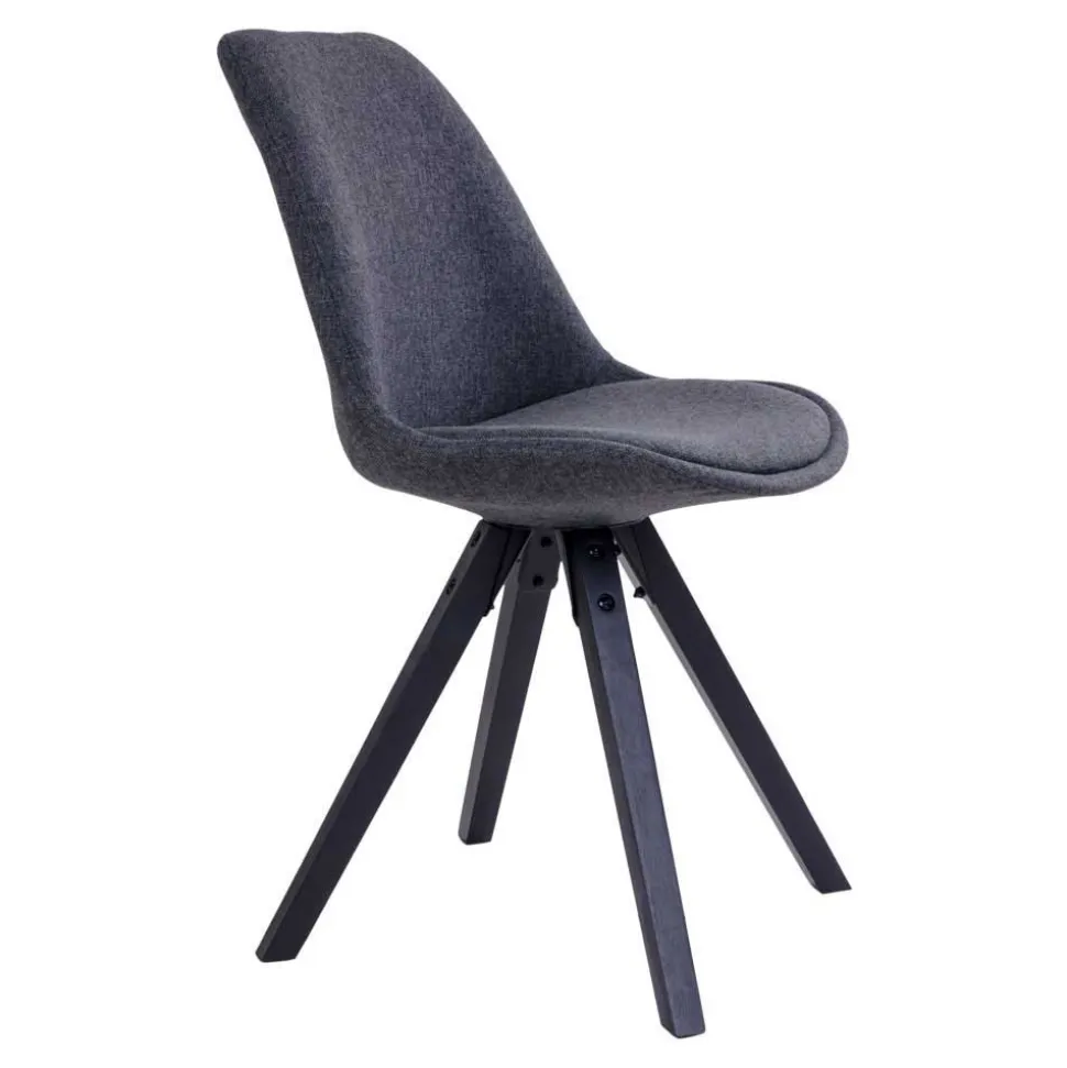 Tisch mit X-Füßen & Stühle - Morescan (fünfteilig)