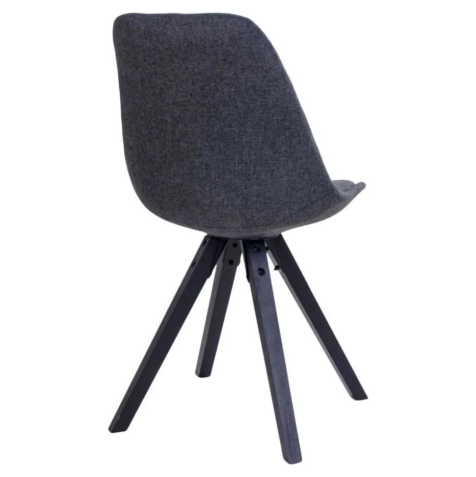 Tisch mit X-Füßen & Stühle - Morescan (fünfteilig)