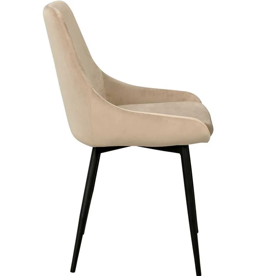 Tischgruppe in Schwarz & Beige - Orgevia (siebenteilig)