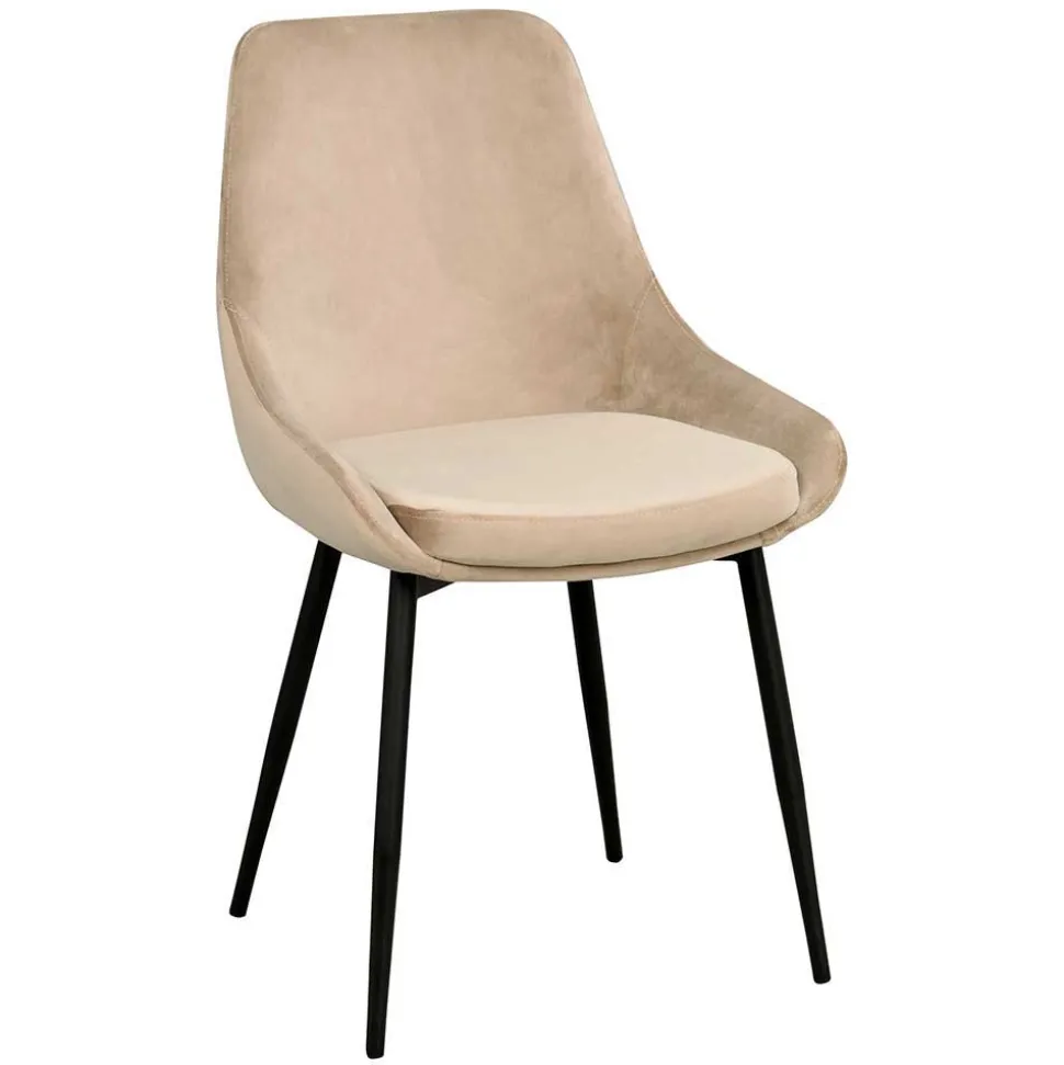 Tischgruppe in Schwarz & Beige - Orgevia (siebenteilig)