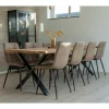 Tischgruppe mit acht Stühlen Set - Anglesio (neunteilig)