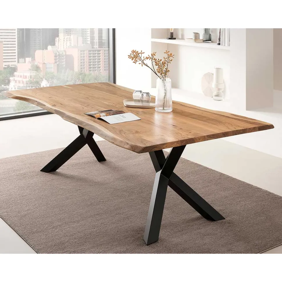 Tischgruppe mit Bank Set - Memphis (sechsteilig)