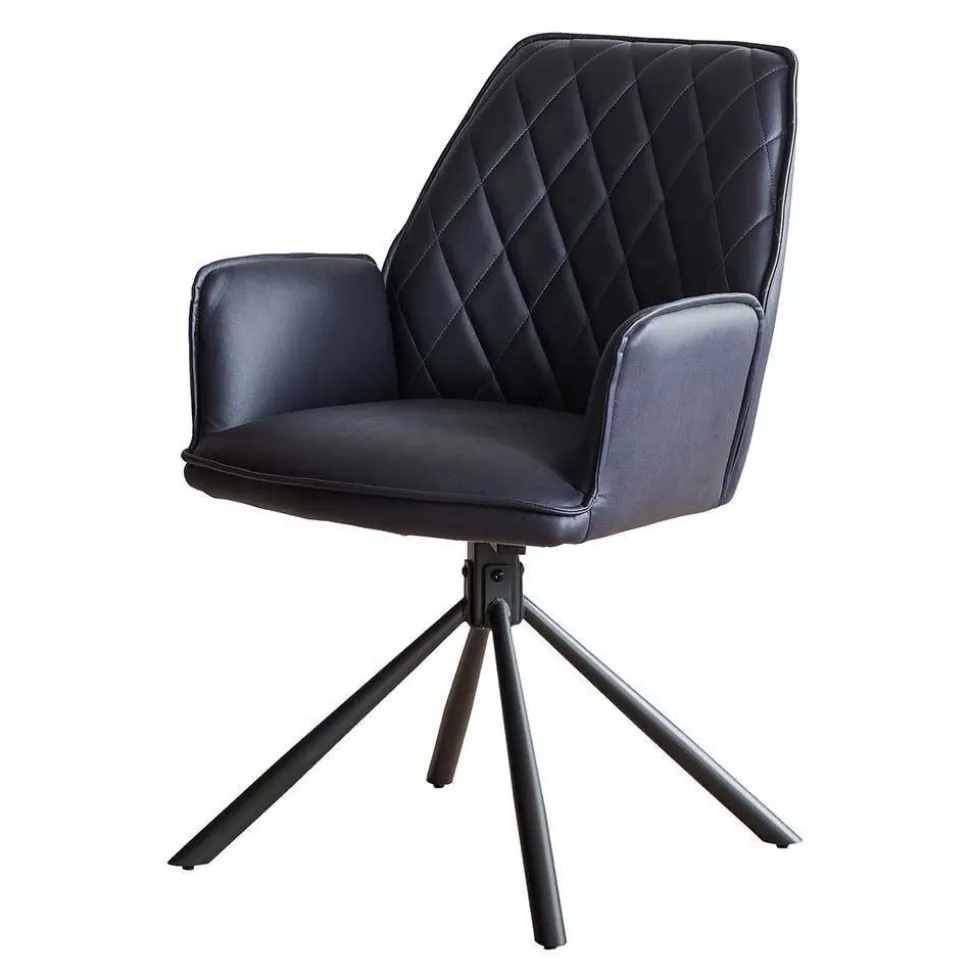 Tischgruppe mit Drehstühlen Set - Bravara (fünfteilig)