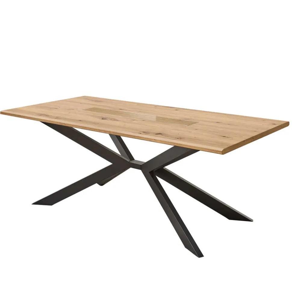 Tischgruppe mit Drehstühlen Set - Niam (siebenteilig)