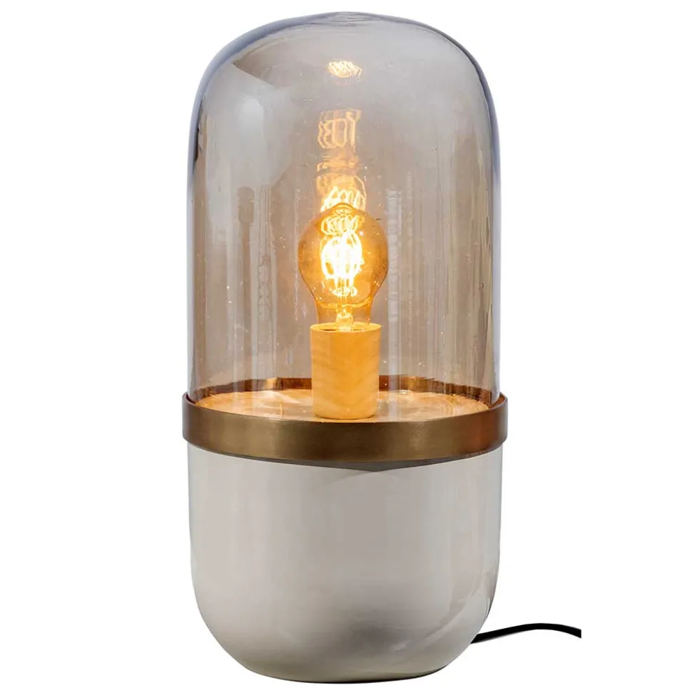 Tischlampe aus Metall in Weiß & Gold - Preveli (2er Set)