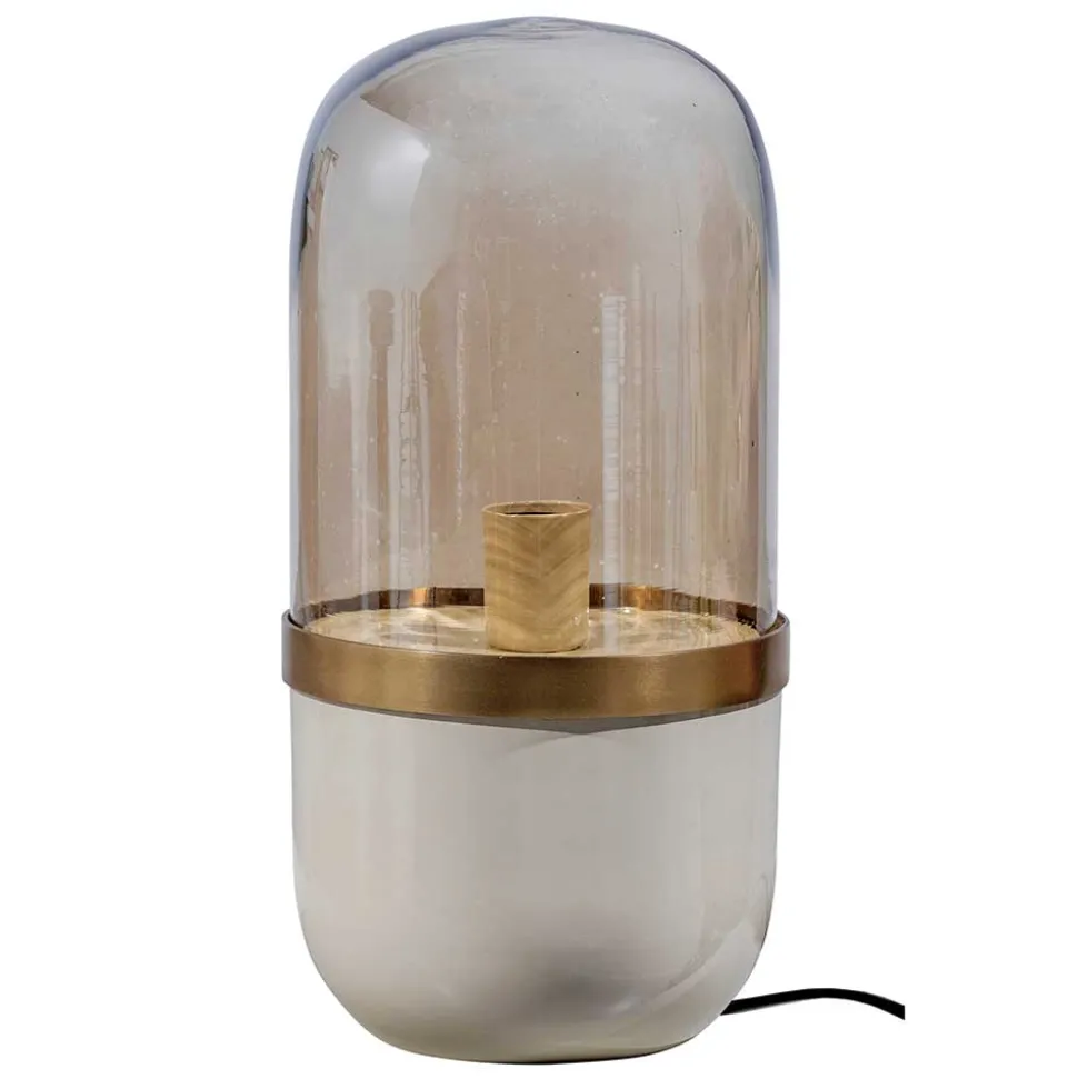 Tischlampe aus Metall in Weiß & Gold - Preveli (2er Set)