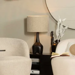 Tischlampe mit Boucle Schirm - Spring