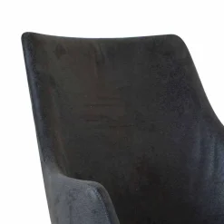 Tischsessel in Anthrazit Microfaser Bastiona mit Gestell Wildeiche