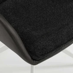 Tischsessel in Anthrazit und Weiß - Garrysa (2er Set)