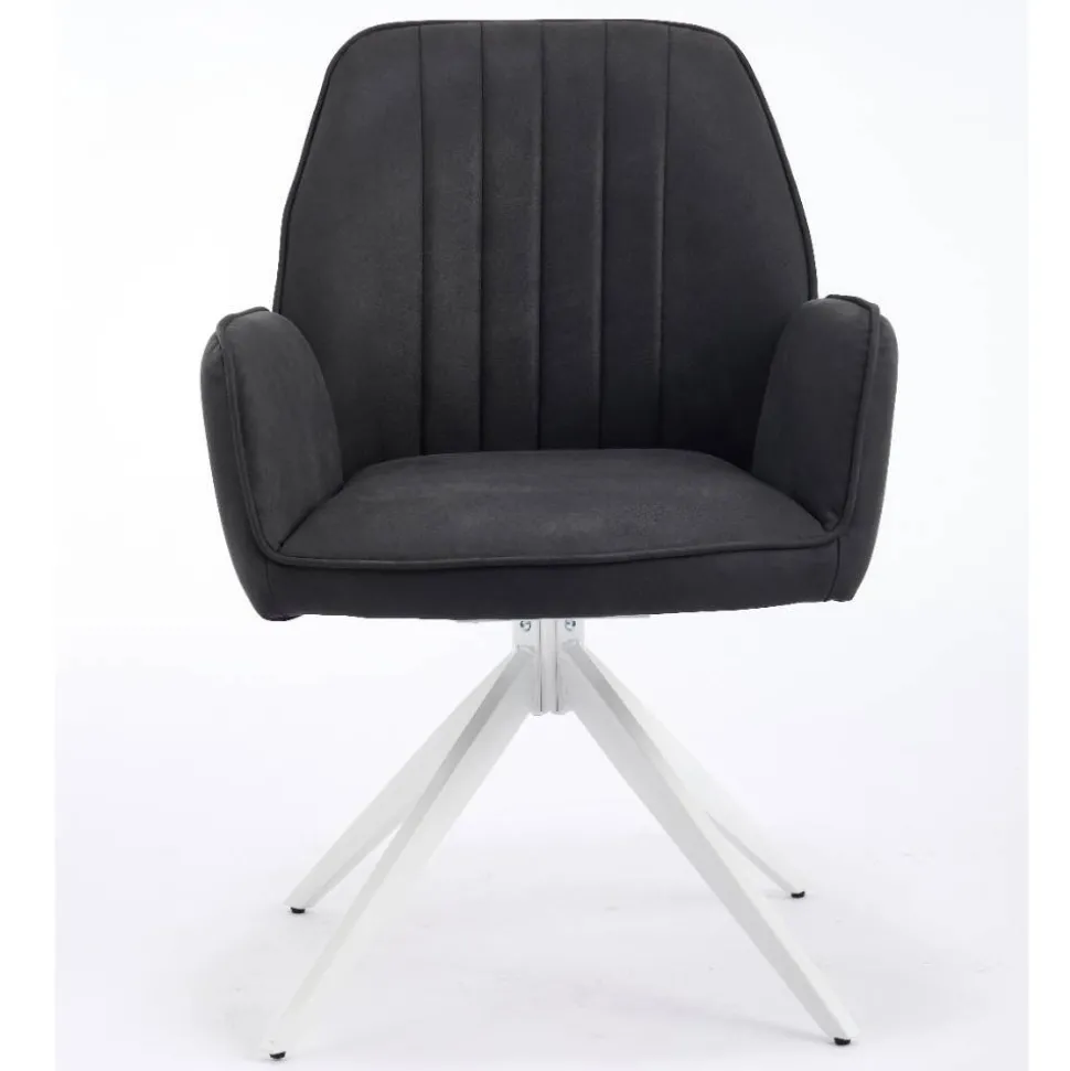 Tischsessel in Anthrazit - Minea (2er Set)