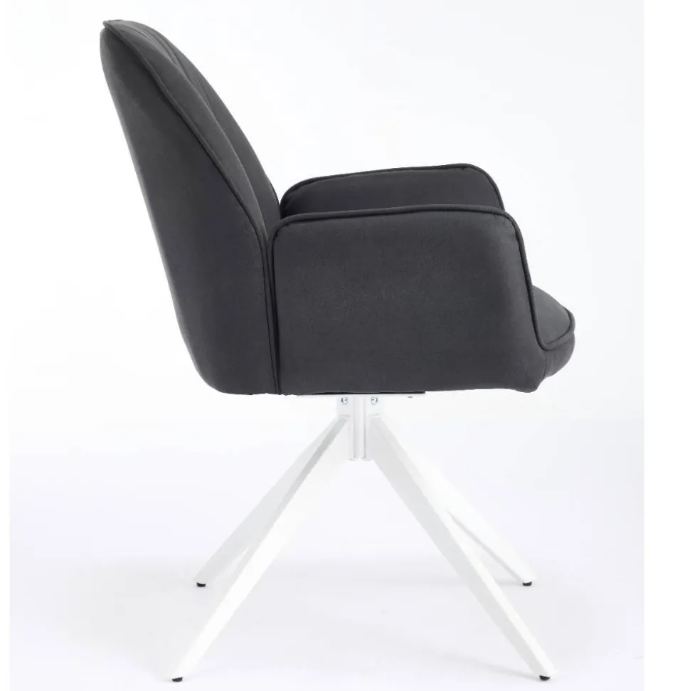 Tischsessel in Anthrazit - Minea (2er Set)