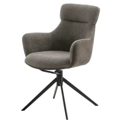 Tischsessel in Schlamm & Schwarz - Colles (2er Set)