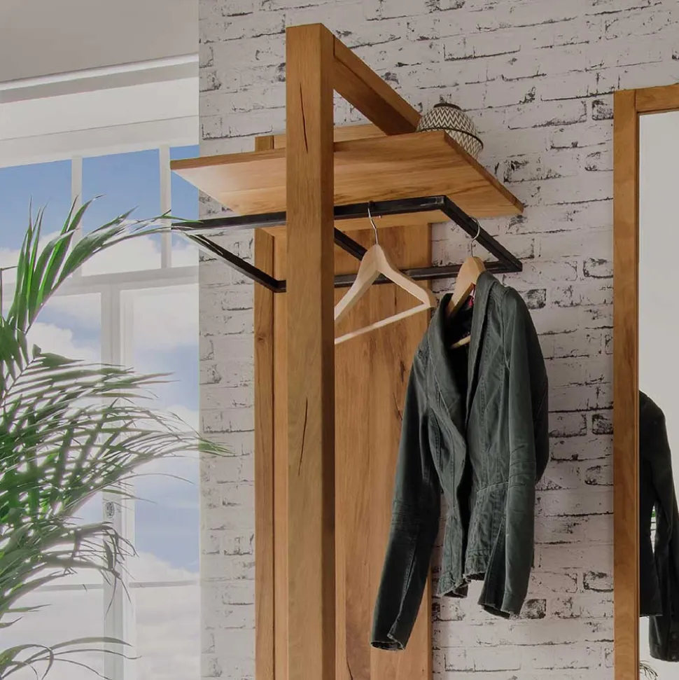 Tolle Garderobenmöbel aus Wildeiche - Mulcian (vierteilig)