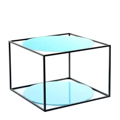 Toller Beistelltisch in Hellblau & Schwarz - Vosina