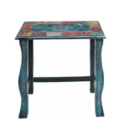 Toller Dreisatztisch in Blau & Bunt - Faneno (dreiteilig)