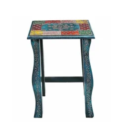 Toller Dreisatztisch in Blau & Bunt - Faneno (dreiteilig)