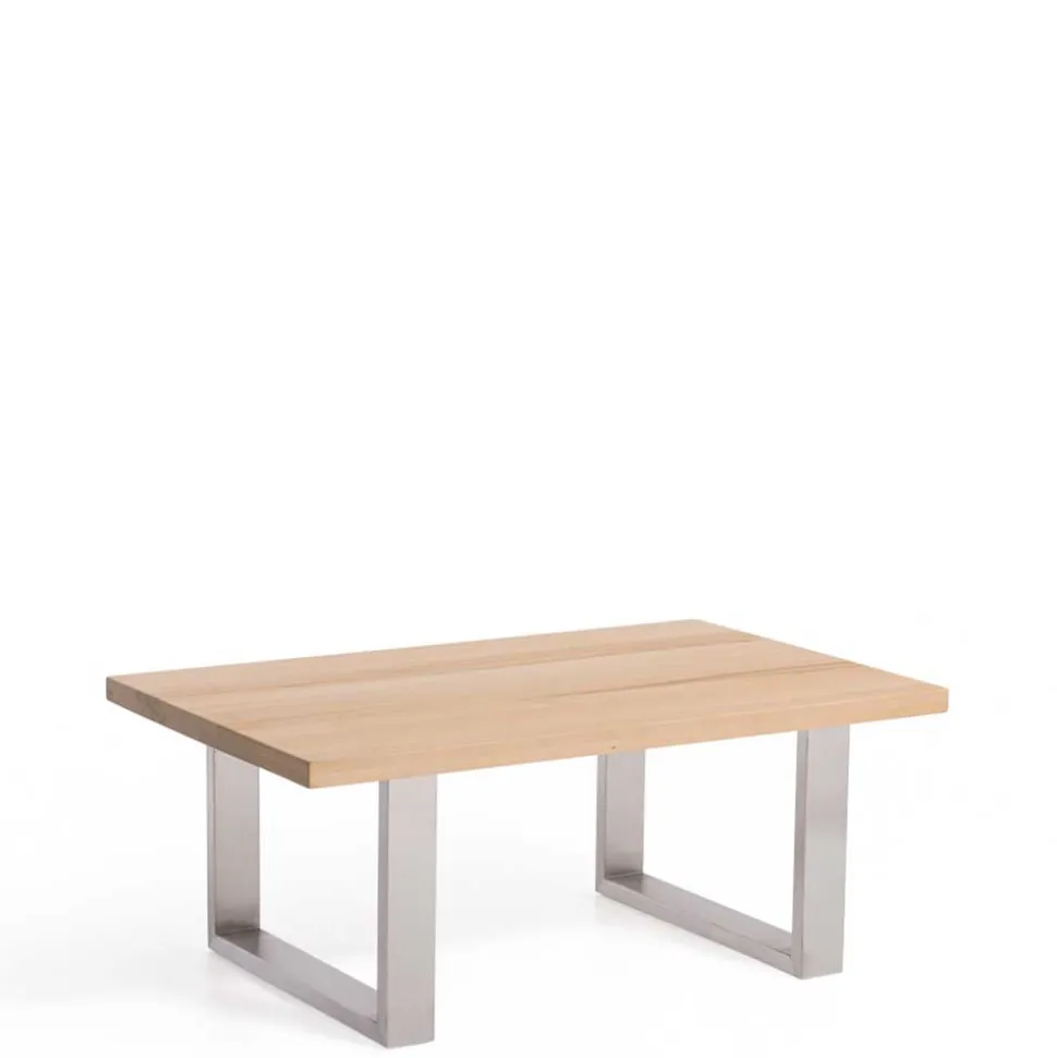 Toller Loft Couchtisch mit Edelstahl Bügelfüßen - Colorio