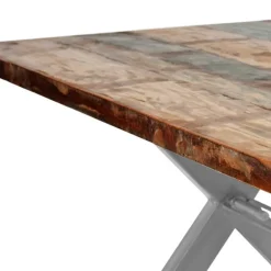 Toller Shabby Chic Tisch aus Altholz Bunt - Teas