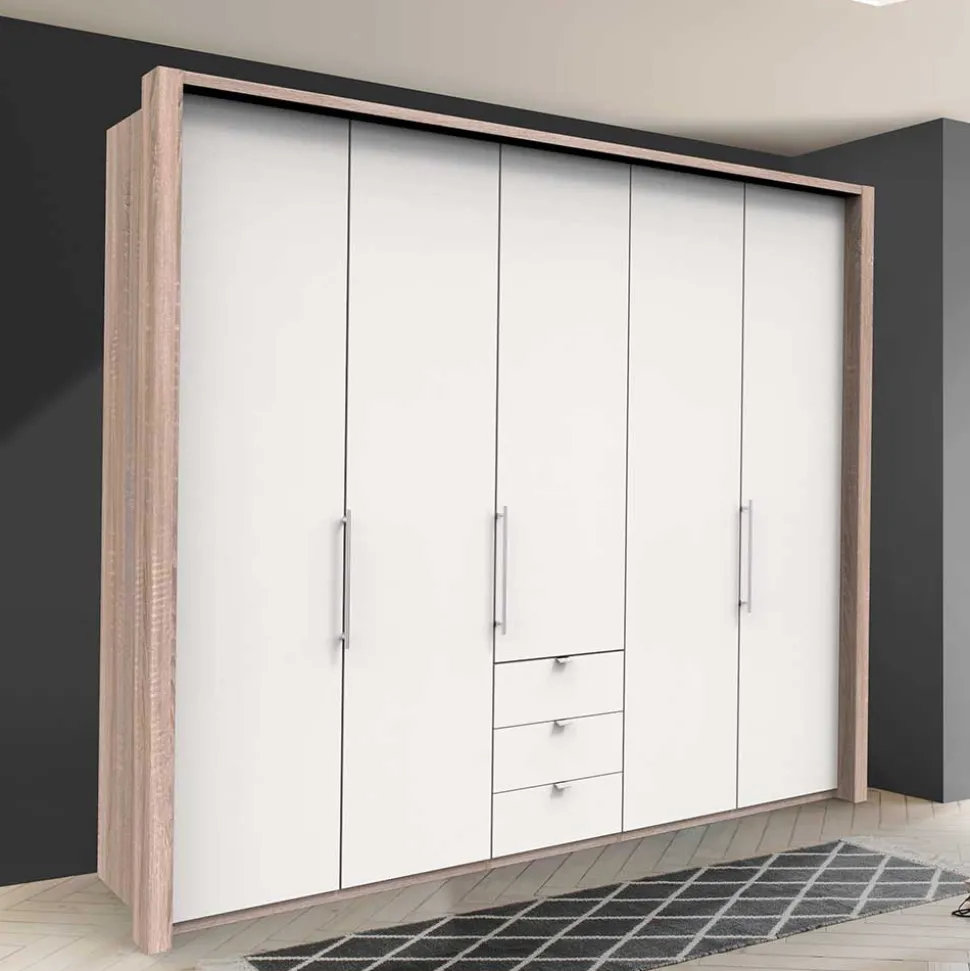 Top Schlafzimmerschrank mit 2 Falttüren & Tür - Vaclyn