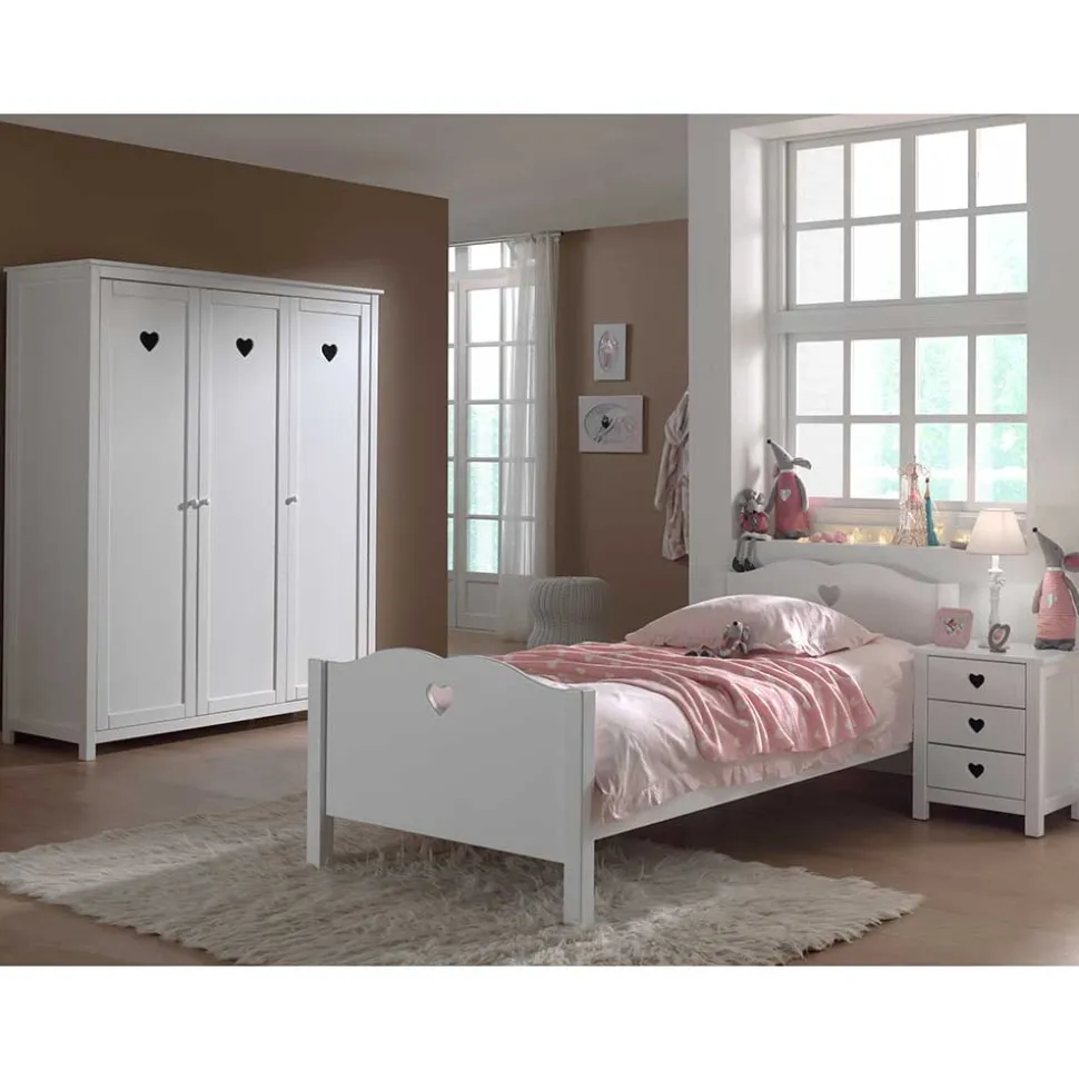 Topp Jugendzimmer Set Grandory in Weiß (dreiteilig)