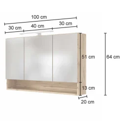 Topp Waschplatz Kombi in Holz - Lemnas (zweiteilig)