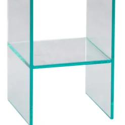 Transparente Blumensäulen aus Glas - Josie (dreiteilig)