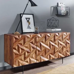 Türen-Kommode aus Sheesham Massivholz - Akke