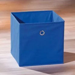 Treppenregal Raumteiler mit 6 Textil Boxen - Charlena