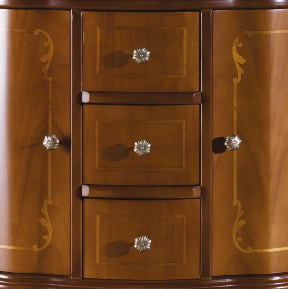 2-türige Barock Kommode Dentro mit 4 Schubladen