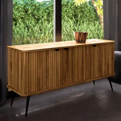 3-türige Holzkommode aus Wildeiche massiv - Casarius