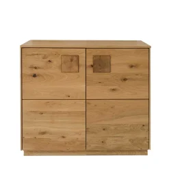 2-türige Kommode aus Massivholz Wildeiche - Millena