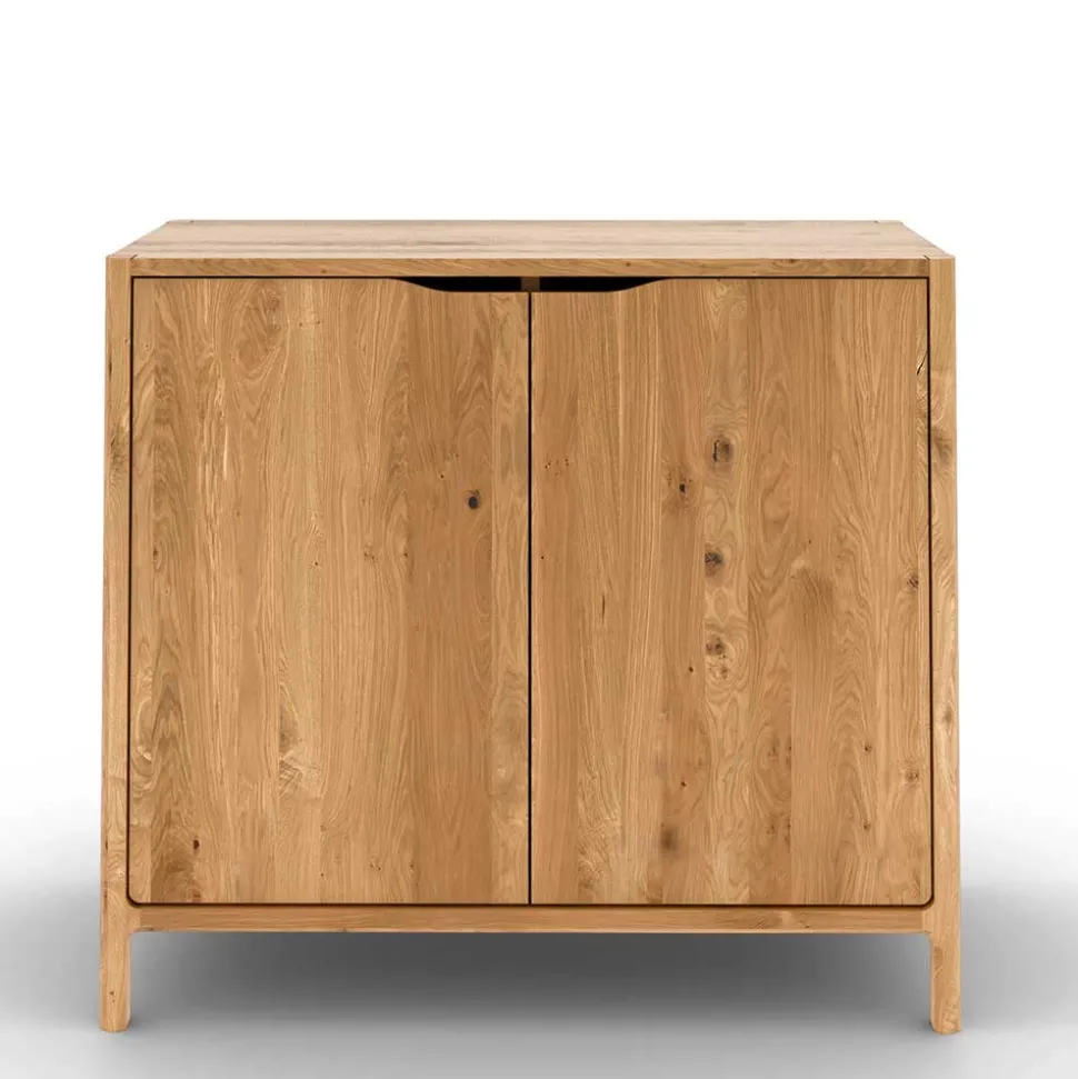 2-türige Kommode aus Wildeiche Massivholz - Laida