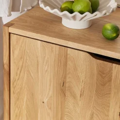 2-türige Kommode aus Wildeiche Massivholz - Laida