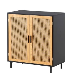 2-türige Kommode in Natur und Schwarz - Around