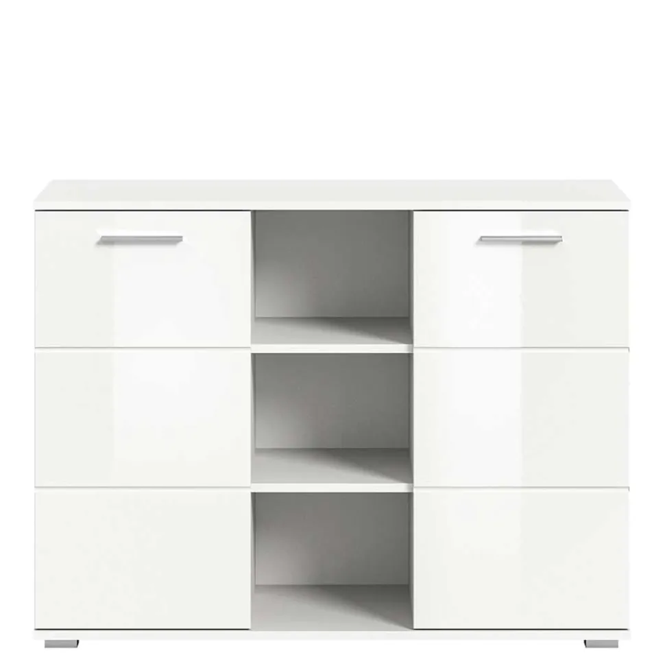 2-türige Kommode mit drei offenen Fächern - Rugova