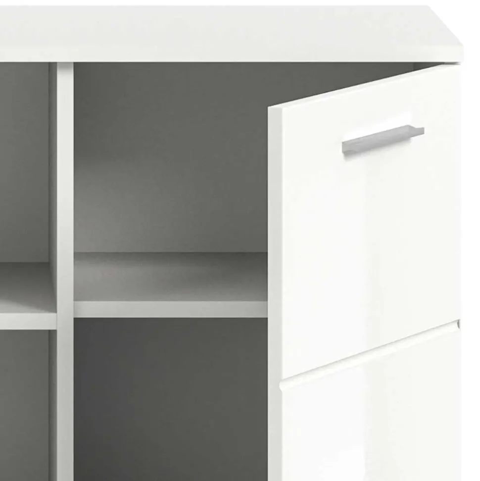 2-türige Kommode mit drei offenen Fächern - Rugova