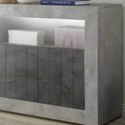 3-türige Kommode mit Regal-Fach - Reading