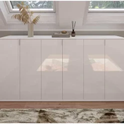 6-türige Schuhkommode in Weiß - Ejulia (dreiteilig)