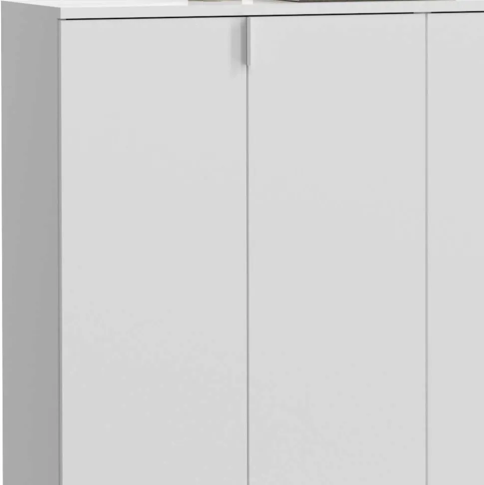 6-türige Schuhkommode in Weiß - Ejulia (dreiteilig)