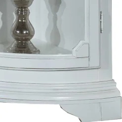 1-türige Vintage Eckvitrine niedrig - 112 cm hoch - Zarinas